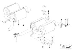 E61N M5 S85 Touring / Exhaust System Exhaust System Rear