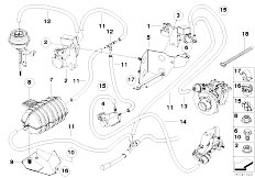 E60 535d M57N Sedan / Engine Vacum Control Engine Turbo Charger