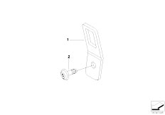 E83N X3 2.0d N47 SAV / Restraint System And Accessories Bracket Child Seat Fastening