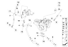 E61 535d M57N Touring / Engine Oil Supply Turbocharger