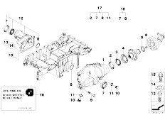 E46 330xi M54 Touring / Front Axle/  Final Drive Front Axle Parts 4 Wheel