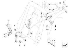 E64N 635d M57N2 Cabrio / Restraint System And Accessories Safety Belt Front