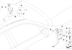 E87 120i N46 5 doors / Vehicle Trim Trim Panel Leg Room