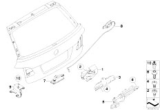 E61 530d M57N2 Touring / Bodywork/  Trunk Lid Closing System