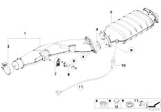 E60 535d M57N Sedan / Exhaust System/  Diesel Particle Filter