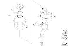 E63 M6 S85 Coupe / Steering Oil Carrier Single Parts