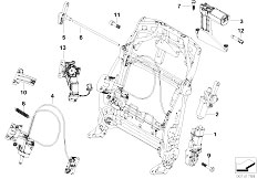 E61 520d M47N2 Touring / Seats/  Seat Front Backrest Electr