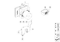 E64 645Ci N62 Cabrio / Brakes Hydro Unit Dsc Fastening Sensors