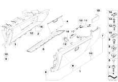 E87 118i N46 5 doors / Vehicle Trim/  Glove Box