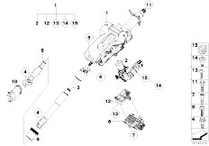 E66 730Li M54 Sedan / Steering/  Add On Parts Electr Steering Column Adj