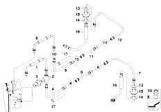 E61 530d M57N Touring / Brakes/  Brake Pipe Rear S541a