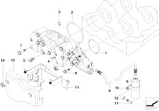 E36 M3 3.2 S50 Cabrio / Engine Vanos Cylinder Head Mounting Parts