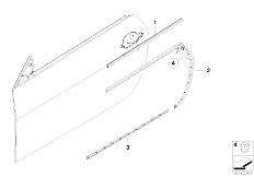 E63 M6 S85 Coupe / Bodywork/  Door Weatherstrip