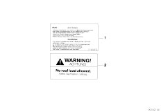 E53 X5 4.4i N62 SAV / Equipment Parts/  Labels-4