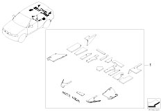 E53 X5 4.4i N62 SAV / Restraint System And Accessories/  Prot Covers Boot Wheelhouse Inner Panel