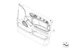E53 X5 4.4i N62 SAV / Vehicle Trim/  Door Trim Panel Front