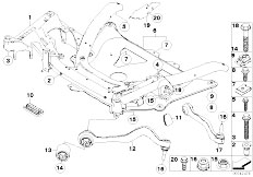 E61N M5 S85 Touring / Front Axle/  Frnt Axle Support Wishbone Tension Strut