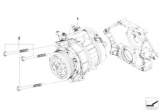 E60 525i N52 Sedan / Heater And Air Conditioning/  Air Conditioner Compressor