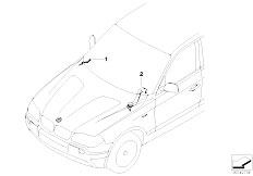 E83N X3 2.0d N47 SAV / Vehicle Electrical System Wiring Duct