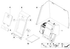 E60N 525xd M57N2 Sedan / Heater And Air Conditioning/  Housing Parts Coolbox