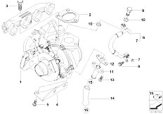 E87 120d M47N2 5 doors / Engine Turbo Charger With Lubrication