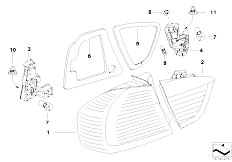 E90 325d M57N2 Sedan / Lighting/  Rear Light