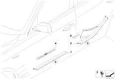 E83N X3 2.0d M47N2 SAV / Vehicle Trim/  Cover Entrance