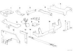 E30 325e M20 4 doors / Engine Electrical System/  Cable Harness Fixings-2