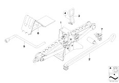 E83 X3 3.0d M57N2 SAV / Equipment Parts Car Tool Lifting Jack