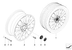 E87 118d M47N2 5 doors / Wheels/  Bmw La Wheel Double Spoke 98