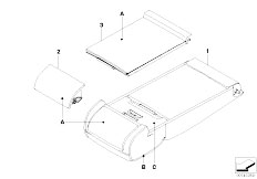 E61 530d M57N2 Touring / Individual Equipment/  Ind Armrest Load Through Syst Basic Seat