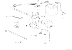 E30 M3 S14 Cabrio / Engine Electrical System/  Battery Cable