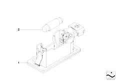 E93 325d M57N2 Cabrio / Lighting/  Registration Plate Lamp
