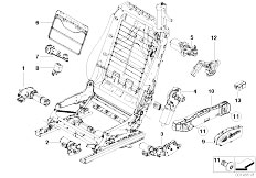 E64 650i N62N Cabrio / Seats Seat Front Actuations Electr