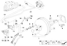 E39 528i M52 Touring / Brakes/  Power Brake Unit Depression