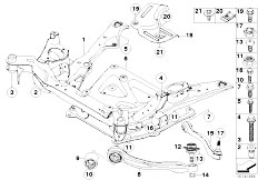 E60 525xi N52 Sedan / Front Axle/  Frnt Axle Support Wishbone Tension Strut