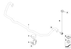 E61N 525xi N53 Touring / Front Axle Stabilizer Front
