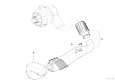 E36 M3 S50 Cabrio / Engine Electrical System/  Alternator Cooling