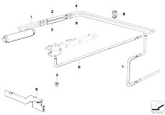 E30 320i M20 2 doors / Fuel Supply/  Fuel Cooling System