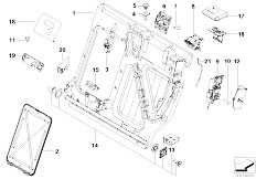 E46 316i N42 Touring / Seats/  Through Load Syst Frame Locking Mech Lft