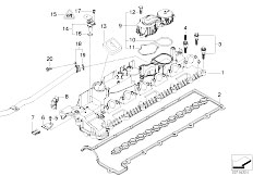 E60 535d M57N Sedan / Engine Cylinder Head Cover