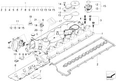 E60 525d M57N Sedan / Engine/  Cylinder Head Cover