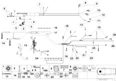 Z3 Z3 2.0 M52 Roadster / Engine Electrical System/  Plug Terminal Eingine Wiring Harness