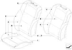 E60 520d M47N2 Sedan / Individual Equipment/  Individual Cover Sport Seat Front Lc