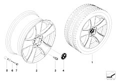 E70 X5 3.0si N52N SAV / Wheels/  Bmw La Wheel Star Spoke 209