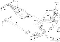 E46 M3 CSL S54 Coupe / Rear Axle Rear Axle Support Wheel Suspension