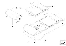 E60N 525d M57N2 Sedan / Individual Equipment/  Individual Armrest Of Rear Basic Seat