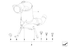 E83 X3 2.0d M47N2 SAV / Exhaust System Nachrustdieselpartikelfilter Ungeregelt