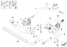 E91 335i N54 Touring / Steering/  Hydro Steering Oil Pipes