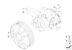 E92 335i N54 Coupe / Steering/  Power Steering Pump
